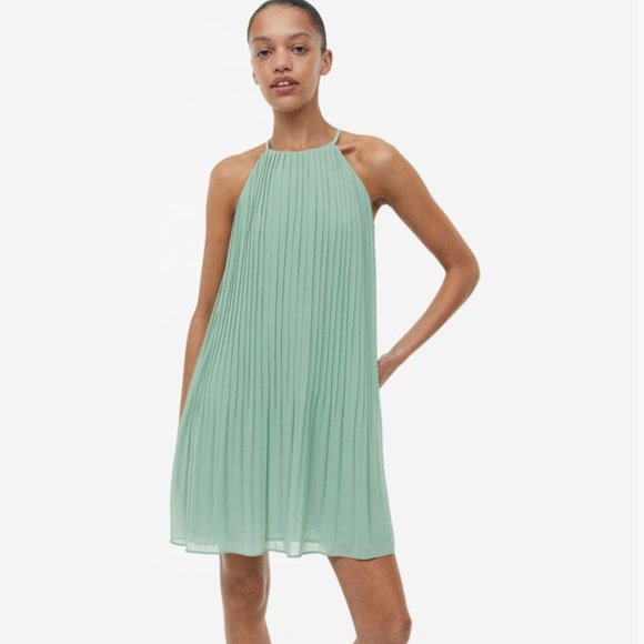 Pleated Chiffon Dress - Picture 1 of 4